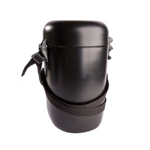 Tragedose Chlorgasmaske mit Tragegurt