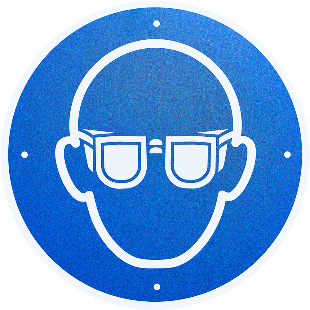 Gebotsschild "Augenschutz benutzen"