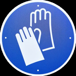 Gebotsschild "Handschutz benutzen"